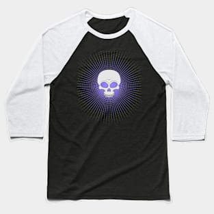 Halloween Goth Skull Baseball T-Shirt